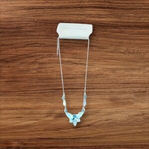 Beautiful Aqua butterfly necklace.